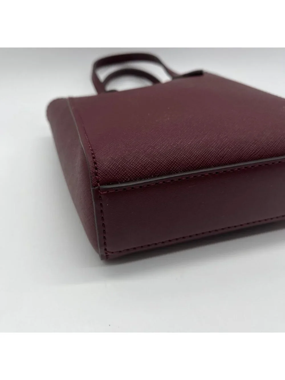 Michael Kors Burgundy Saffiano Leather Crossbody Bag